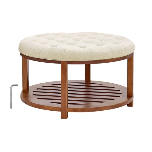 Large round ottoman - round,